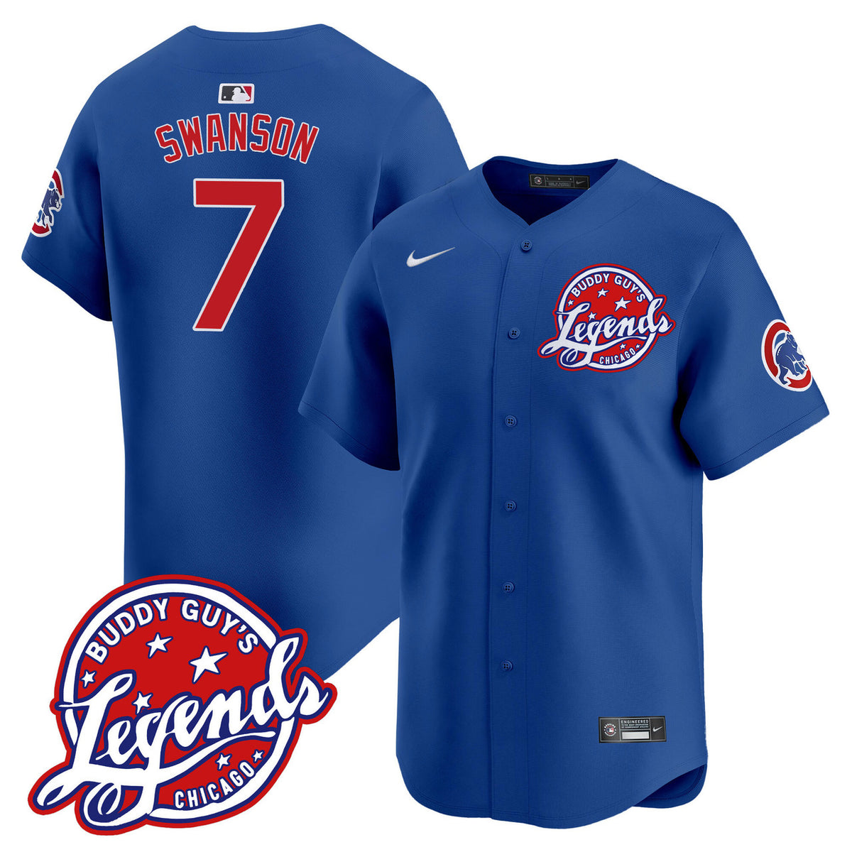 Buddy Guy'S Chicago Cubs Men'S Legends Vapor Premier Limited Jersey