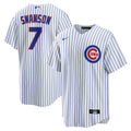 Dansby Swanson #7 Chicago Cubs Nike Men'S Limited Player Jersey - White