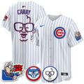 Harry Caray Chicago Cubs Men'S Holy Cow Patch Premier Limited Jersey