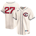 Seiya Suzuki #27 Chicago Cubs Nike Men'S Throwback Cooperstown Limited Jersey - Cream