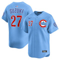 Seiya Suzuki #27 Chicago Cubs Nike Men'S 2Nd Alternate Limited Player Jersey - Light Blue