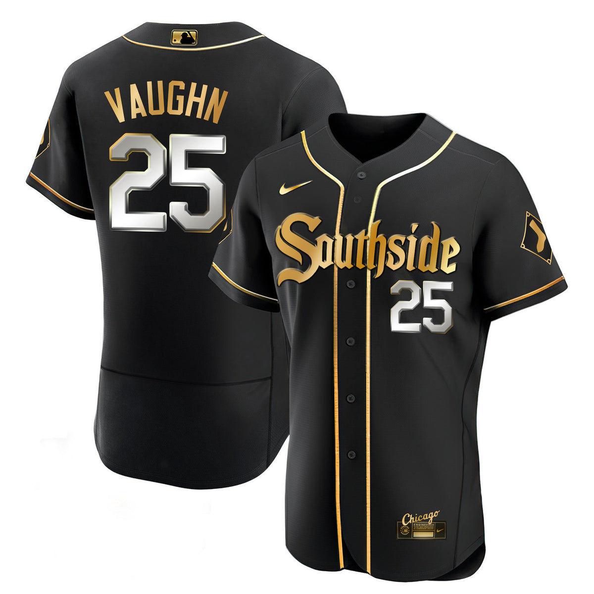 Black Limited Chicago White Sox Men'S Jersey - Gold