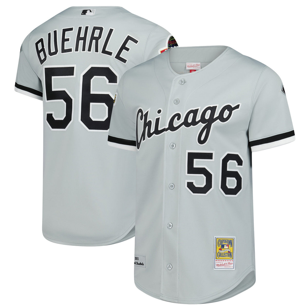 Mark Buehrle #56 Chicago White Sox Mitchell & Ness Men'S 2005 Throwback Authentic Jersey - Gray