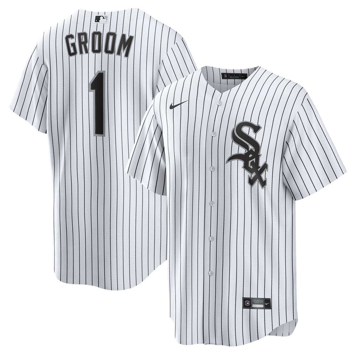 Chicago White Sox #1 Nike Men'S Groom Home Limited Jersey - White