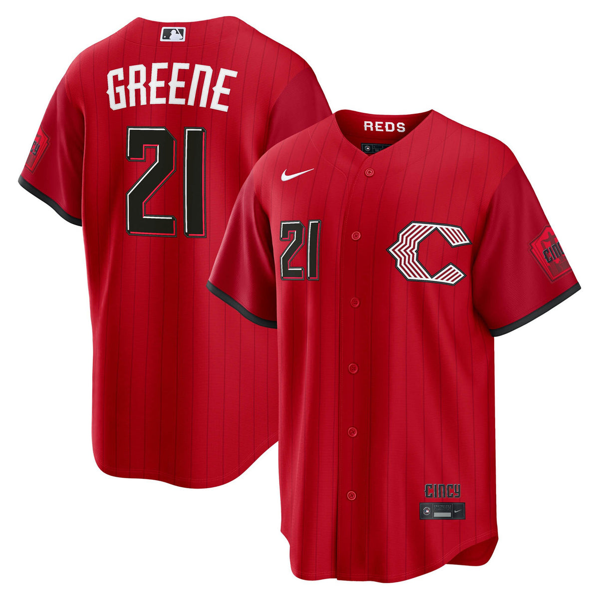 Hunter Greene #21 Cincinnati Reds Nike Men'S 2026 City Connect Stadium Limited Jersey - Red