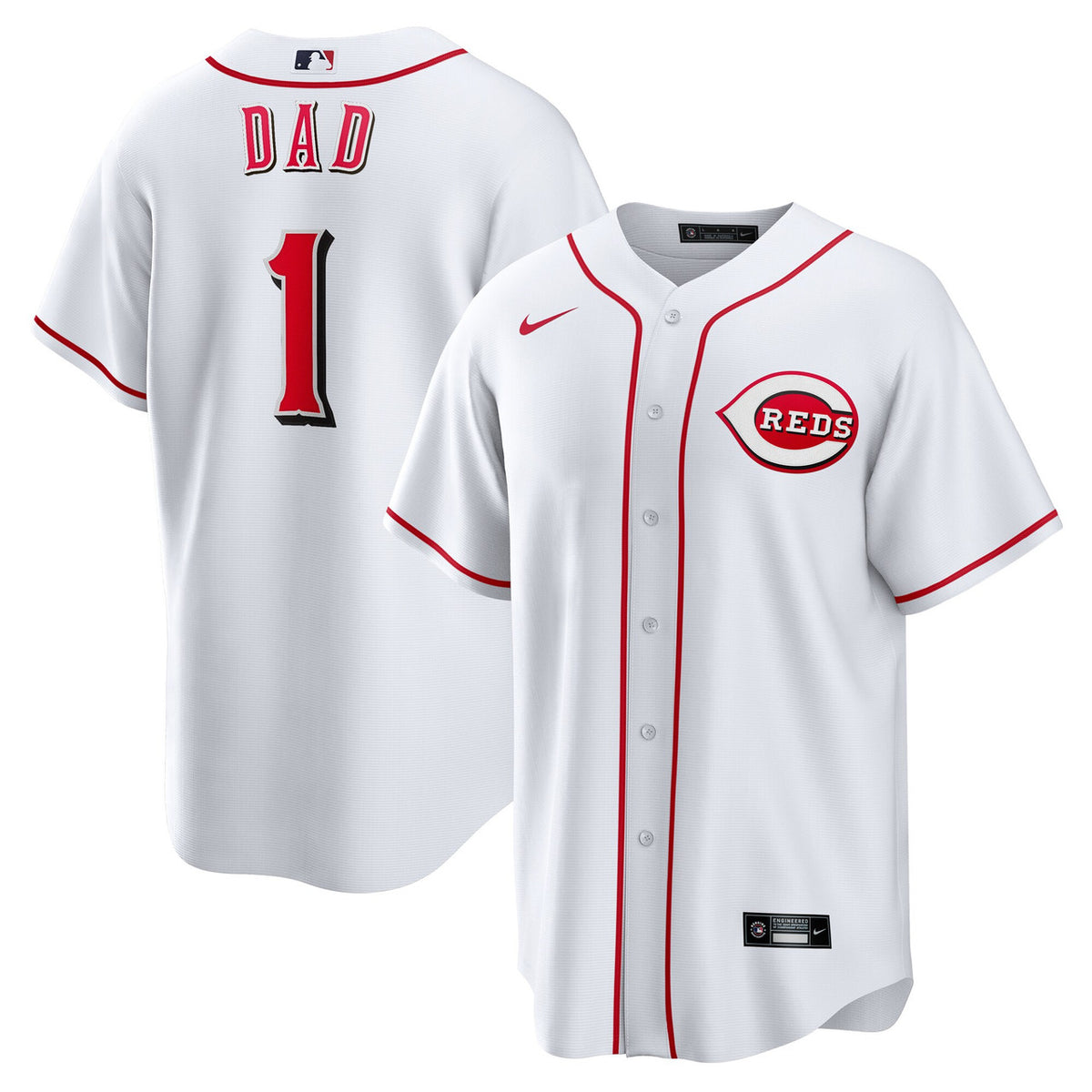 Cincinnati Reds #1 Nike Men'S Dad Home Limited Jersey - White