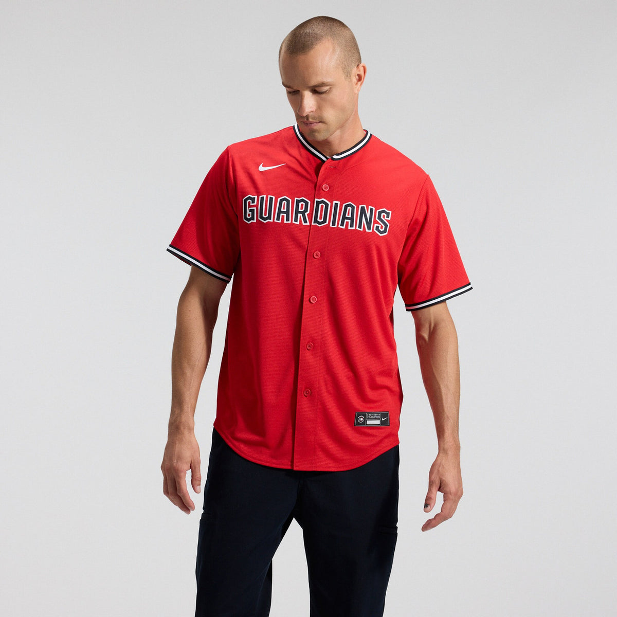 Cleveland Guardians #2 Nike Men'S Alternate Limited Jersey - Red