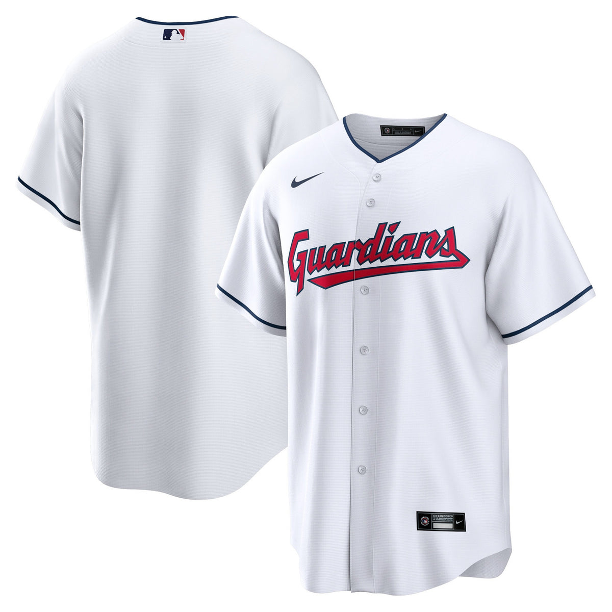 Cleveland Guardians Nike Men'S Home Blank Limited Jersey - White