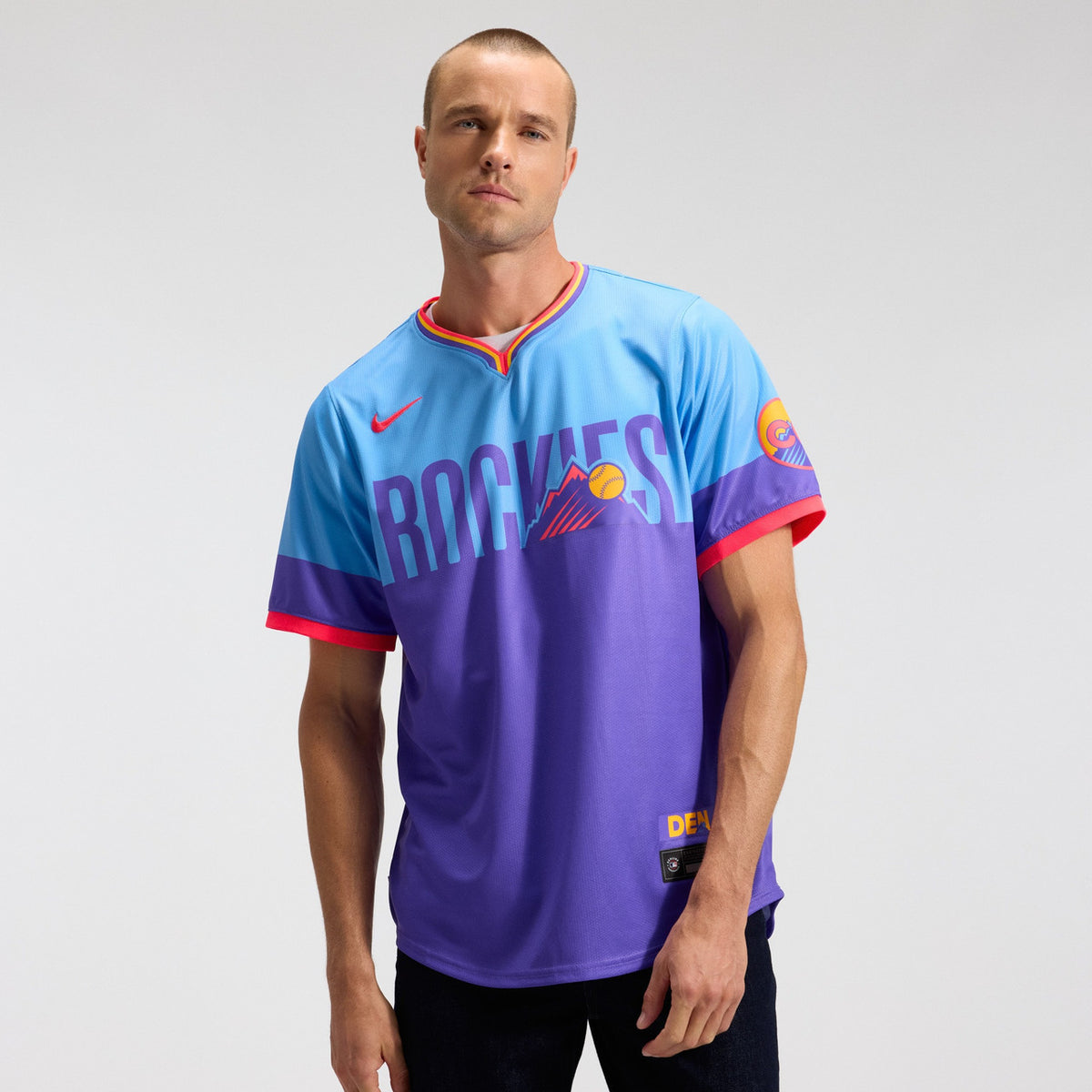 Light Blue Colorado Rockies Nike Men'S 2025 City Connect Limited Jersey - Purple