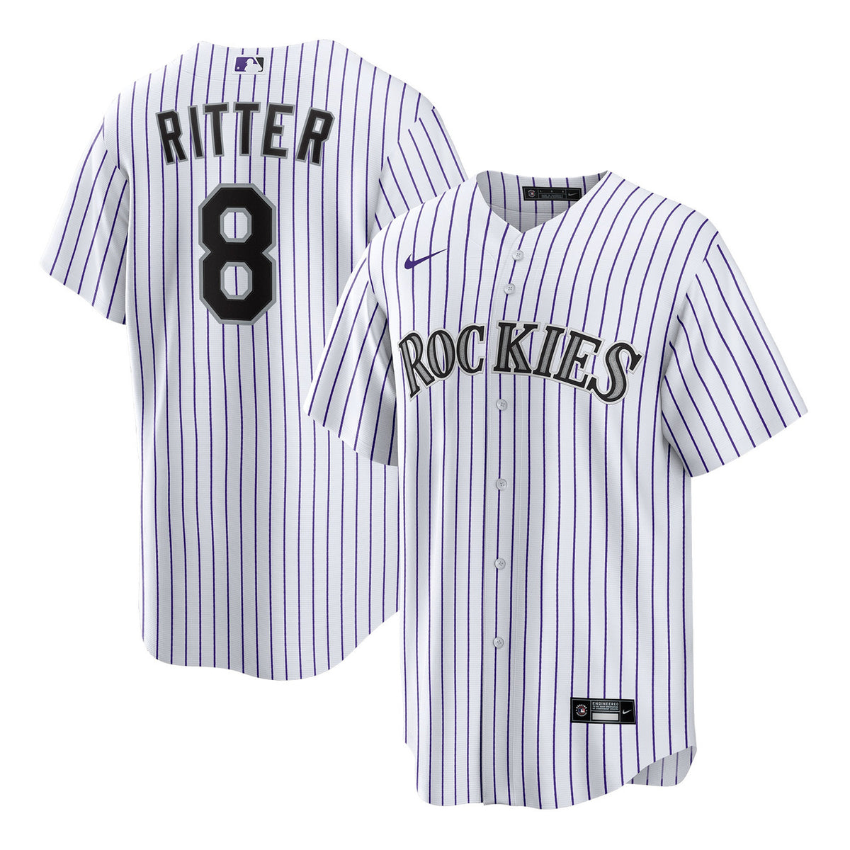 Ryan Ritter Colorado Rockies Nike Men'S Home Limited Jersey - White