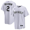 Tyler Freeman Colorado Rockies Nike Men'S Home Limited Jersey - White