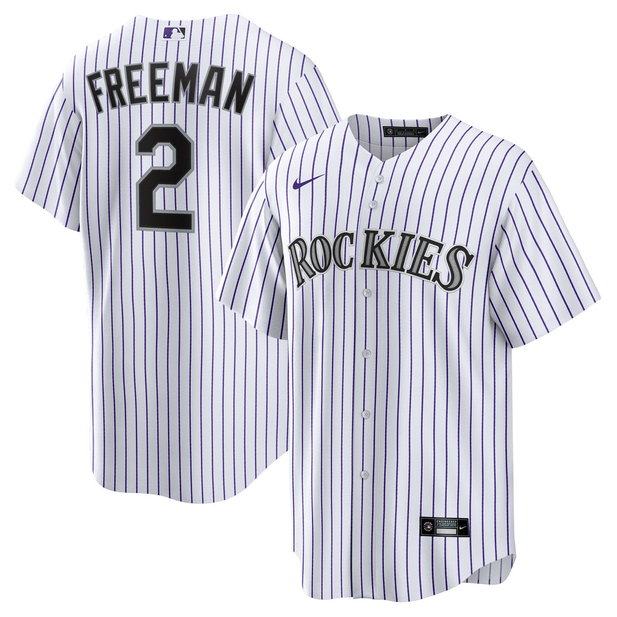 Tyler Freeman Colorado Rockies Nike Men'S Home Limited Jersey - White