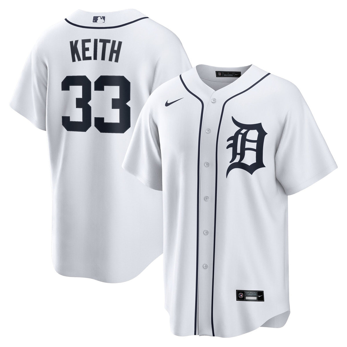 Colt Keith #33 Detroit Tigers Nike Men'S Home Limited Jersey - White