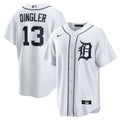 Dillon Dingler #13 Detroit Tigers Nike Men'S Home Limited Jersey - White