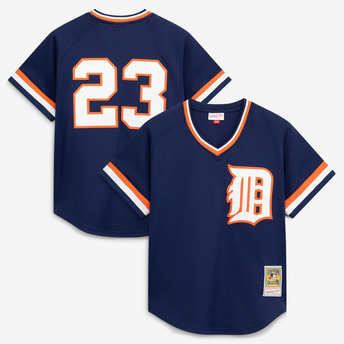 Kirk Gibson #23 Detroit Tigers Mitchell & Ness Men'S Authentic Batting Practice Jersey - Navy