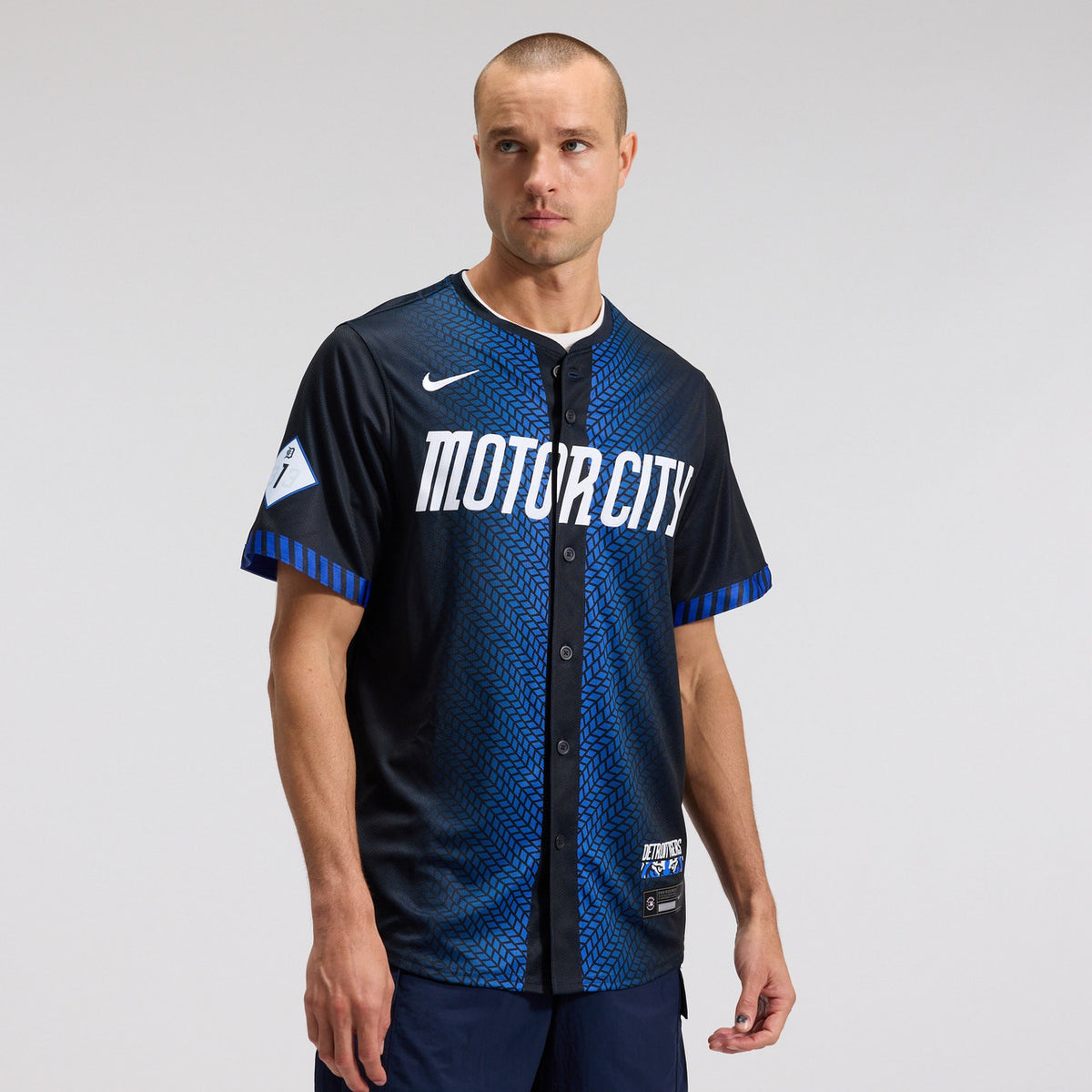 Detroit Tigers Nike Men'S City Connect Limited Jersey - Blue