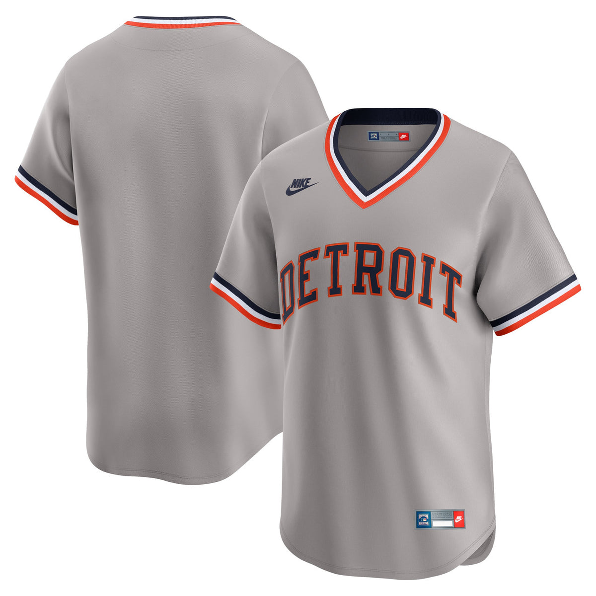 Detroit Tigers Nike Men'S Cooperstown Limited Jersey - Gray