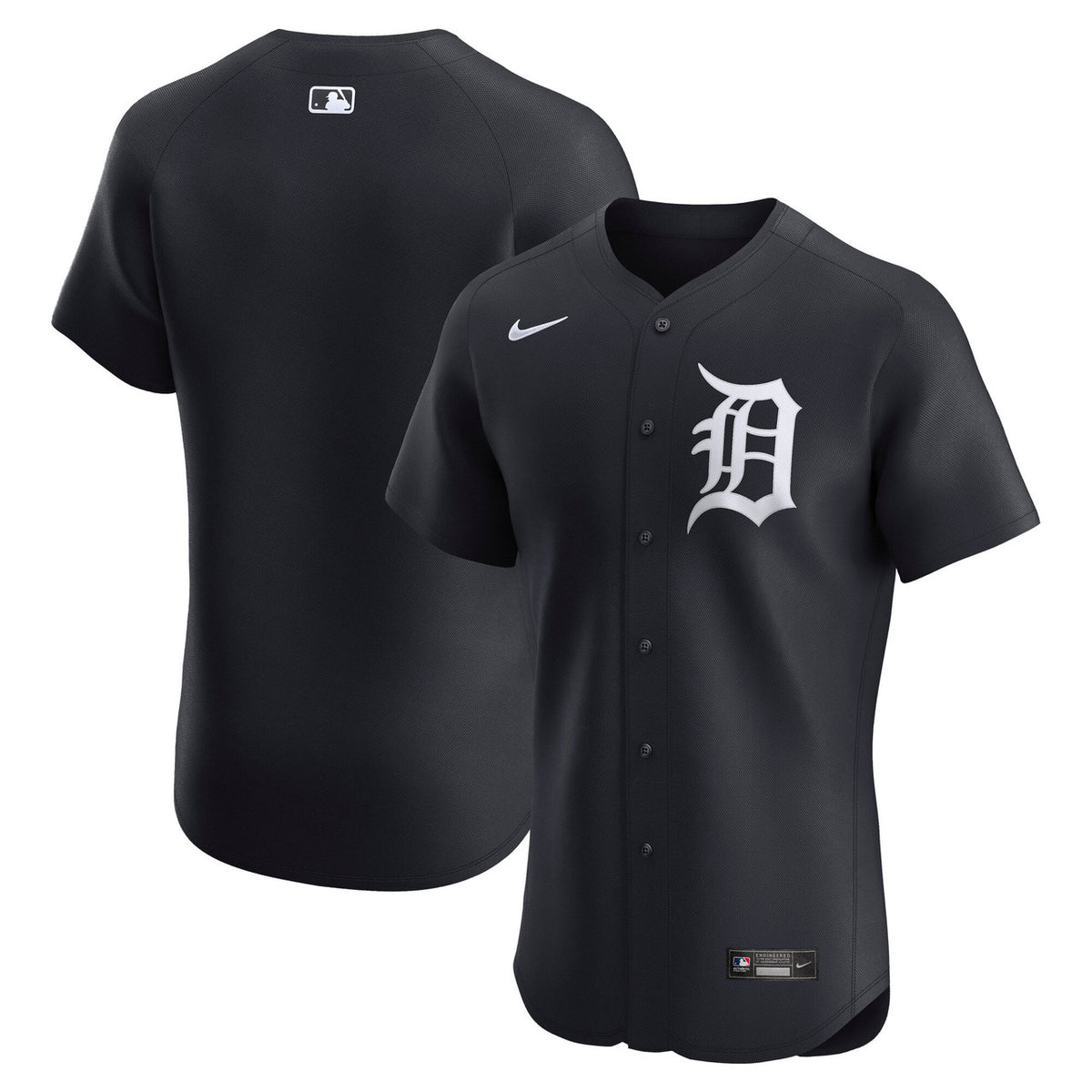 Detroit Tigers #2 Nike Men'S Alternate Elite Jersey - Navy