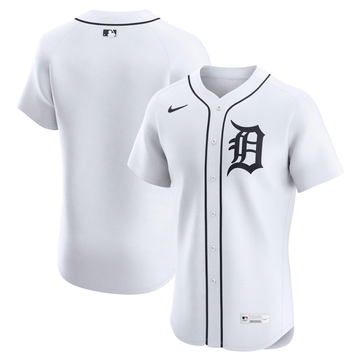 Detroit Tigers Nike Men'S Home Elite Jersey - White