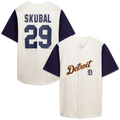Detroit Tigers Profile Men'S Big & Tall Two-Color Fashion Limited Jersey - Cream Navy