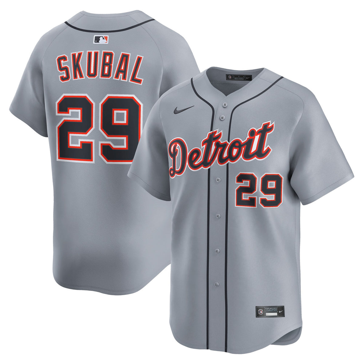 Tarik Skubal #29 Detroit Tigers Nike Men'S Road Limited Jersey - Gray