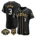 Houston Astros Men'S 2022 World Series Champions 60Th Anniversary Patch Limited Jersey
