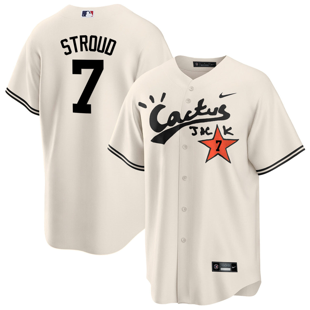 Houston Astros Men'S Cactus Jack Cool Base V2 Limited Jersey