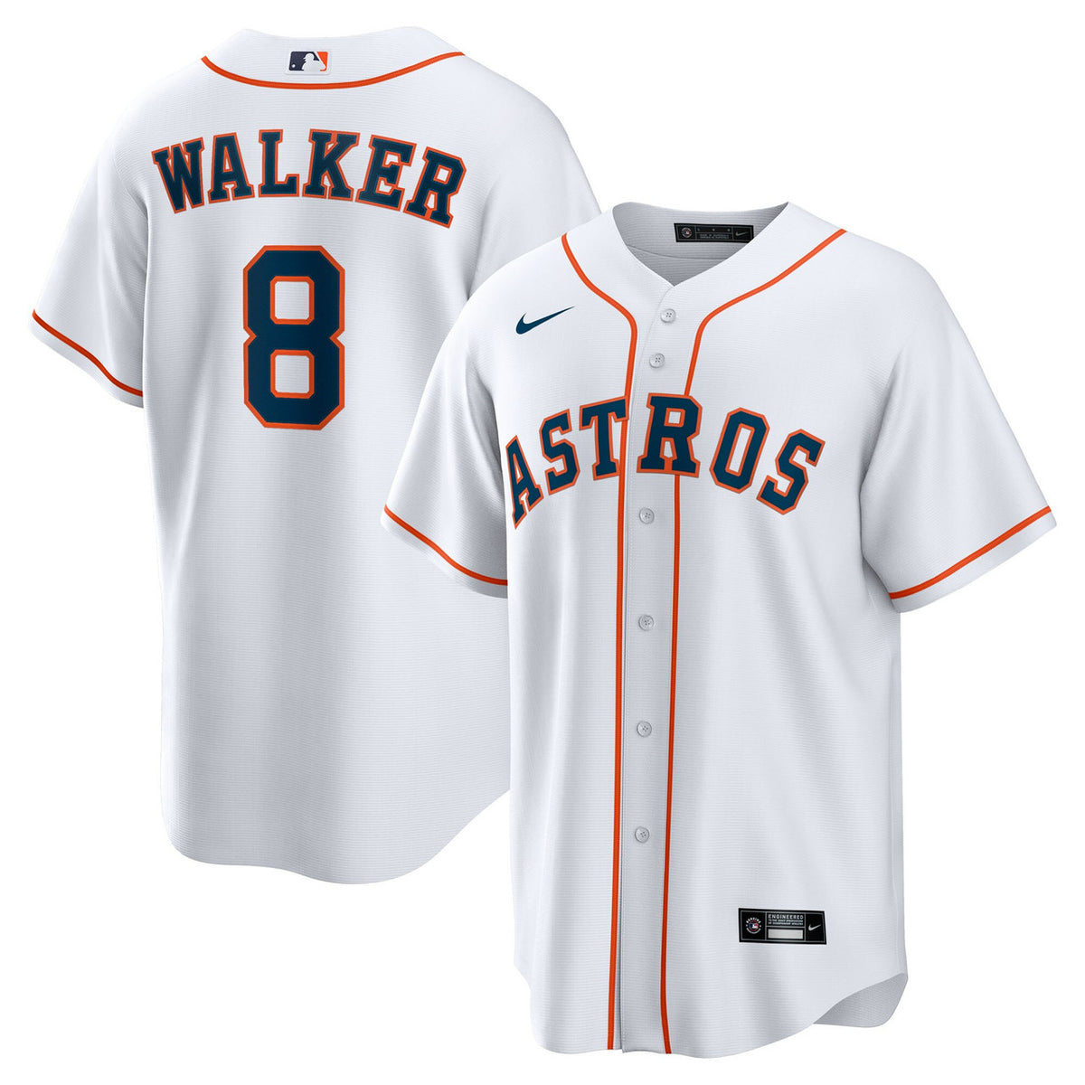 Christian Walker #8 Houston Astros Nike Men'S Home Limited Jersey - White