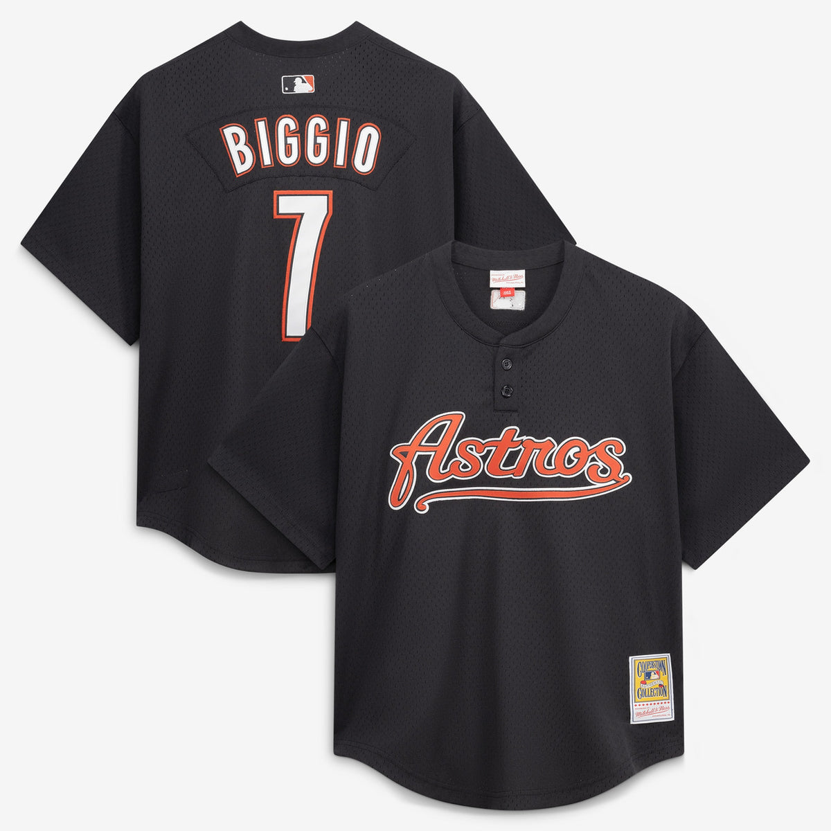 Craig Biggio #7 Houston Astros Mitchell & Ness Men'S Authentic Batting Practice Jersey - Black