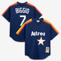 Craig Biggio #7 Houston Astros Mitchell & Ness Men'S Authentic Batting Practice Jersey - Navy