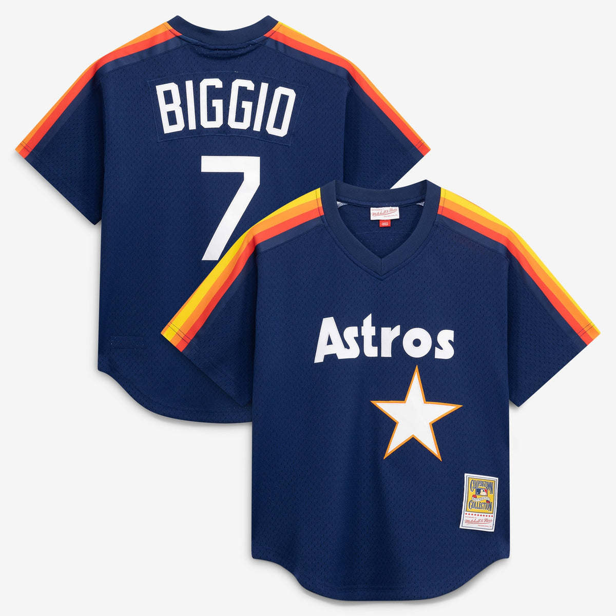 Craig Biggio #7 Houston Astros Mitchell & Ness Men'S Authentic Batting Practice Jersey - Navy