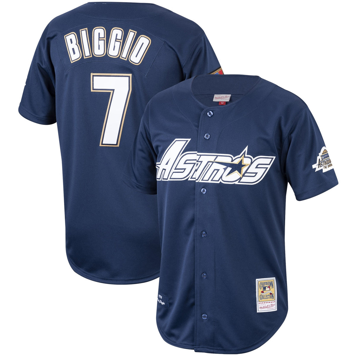 Craig Biggio #7 Houston Astros Mitchell & Ness Men'S 1994 Cooperstown Authentic Jersey - Navy