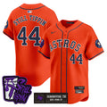 Dj Screw #71 Houston Astros Men'S Still Tippin Patch Vapor Premier Limited Jersey - Purple