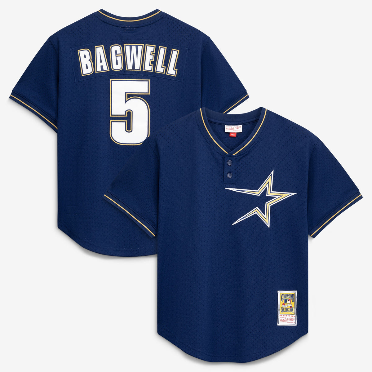 Jeff Bagwell #5 Houston Astros Mitchell & Ness Men'S Authentic Batting Practice Jersey - Navy