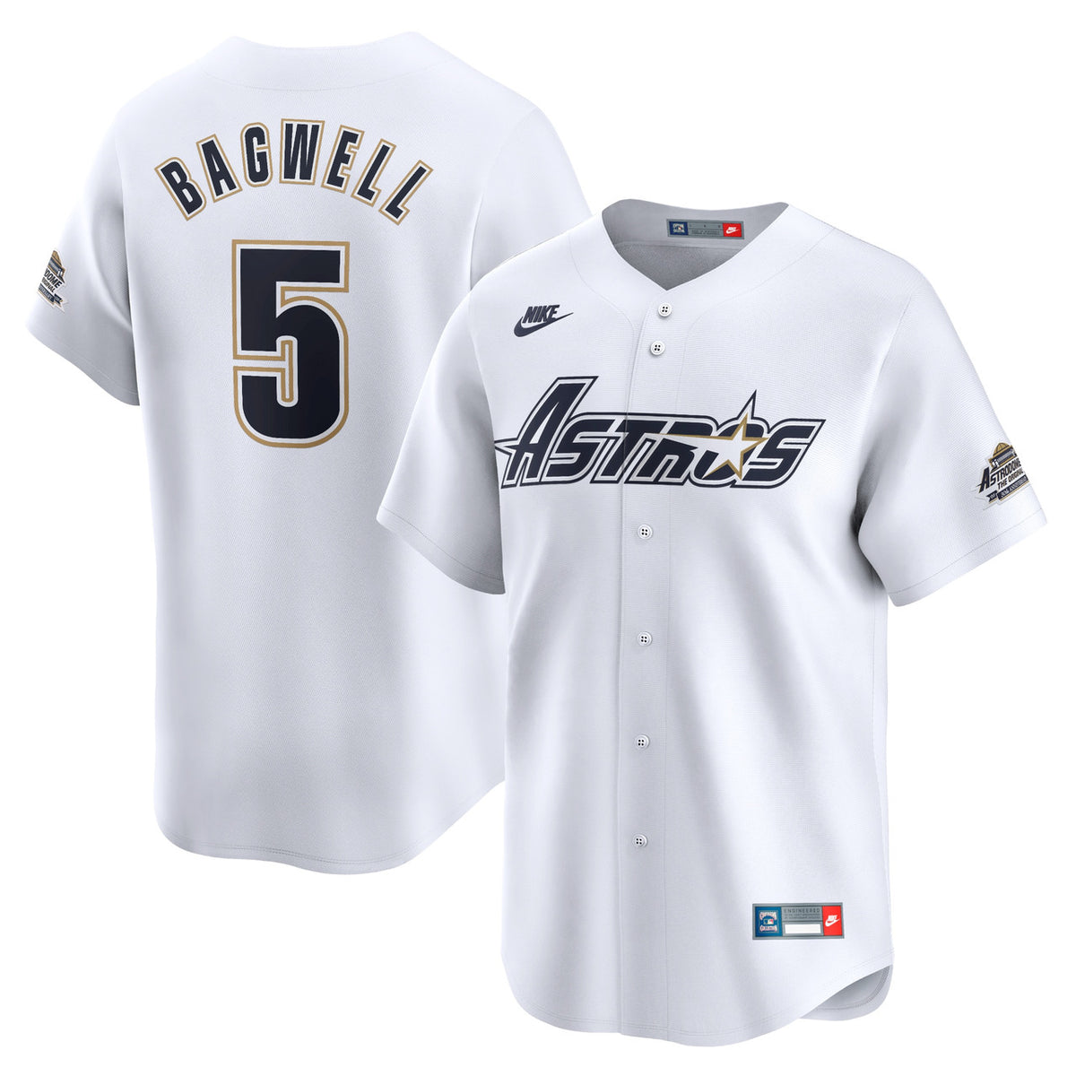 Jeff Bagwell #5 Houston Astros Nike Men'S Throwback Cooperstown Limited Jersey - White