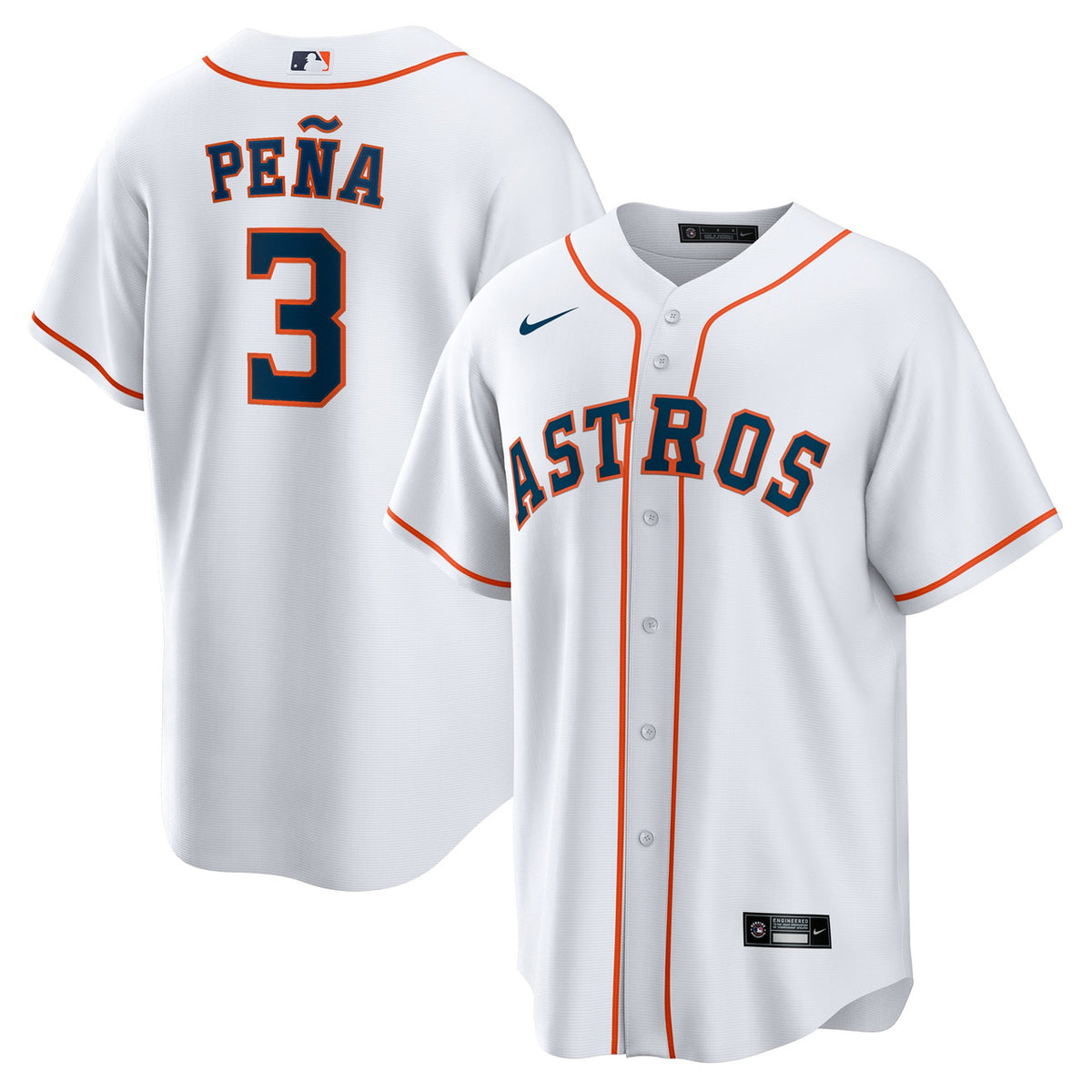 Houston Astros Nike Men'S Jeremy Pe����A Home Limited Jersey - White