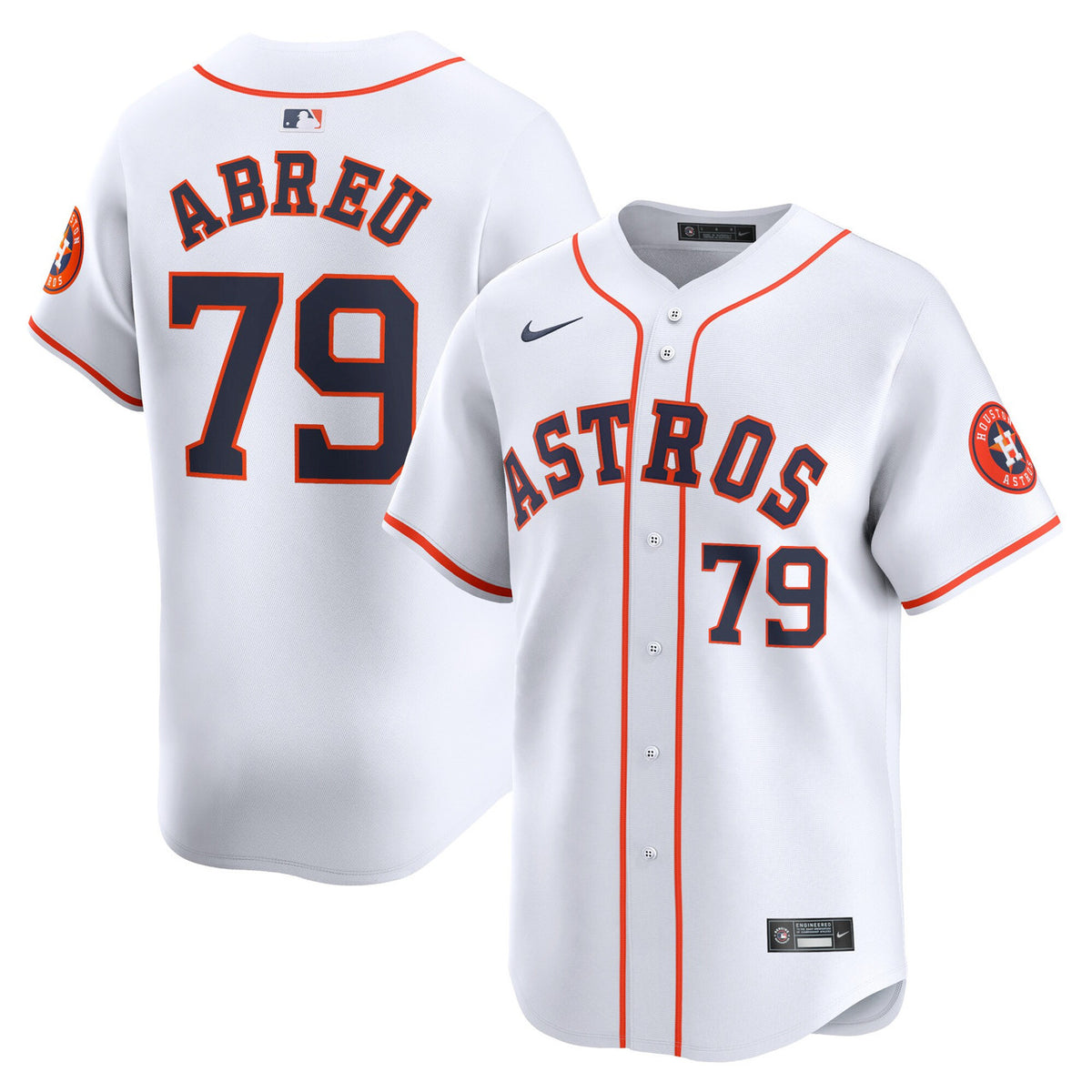 Jose Abreu #79 Houston Astros Nike Men'S Home Limited Player Jersey - White