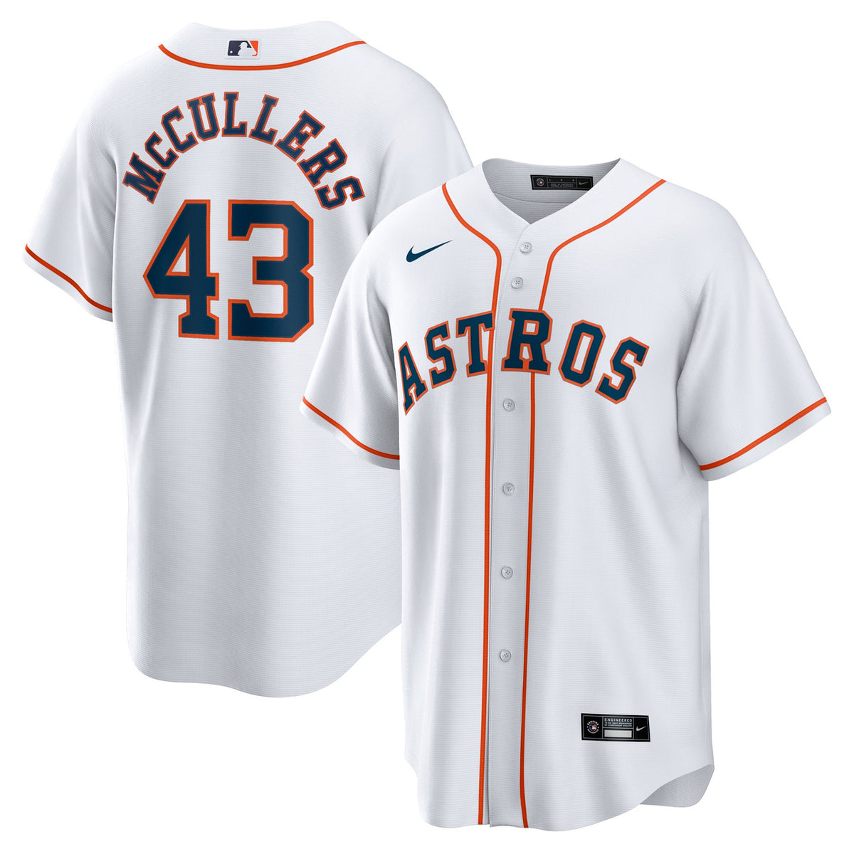 Lance Mccullers Jr. #43 Houston Astros Nike Men'S Home Limited Jersey - White
