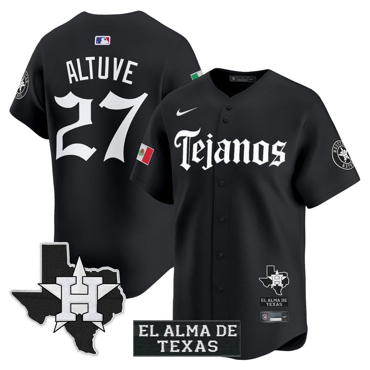 Houston Astros Men'S Mexico Tejano Barrio Style Vapor Premier Limited Jersey