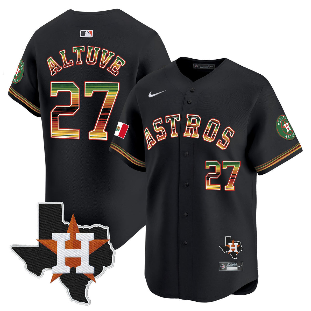 Houston Astros Men'S Mexico Traditional Style Vapor Premier Limited Jersey
