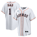 Houston Astros #1 Nike Men'S Dad Home Limited Jersey - White