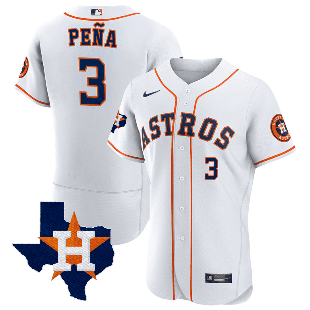 Texas State Houston Astros Men'S Patch Limited Jersey