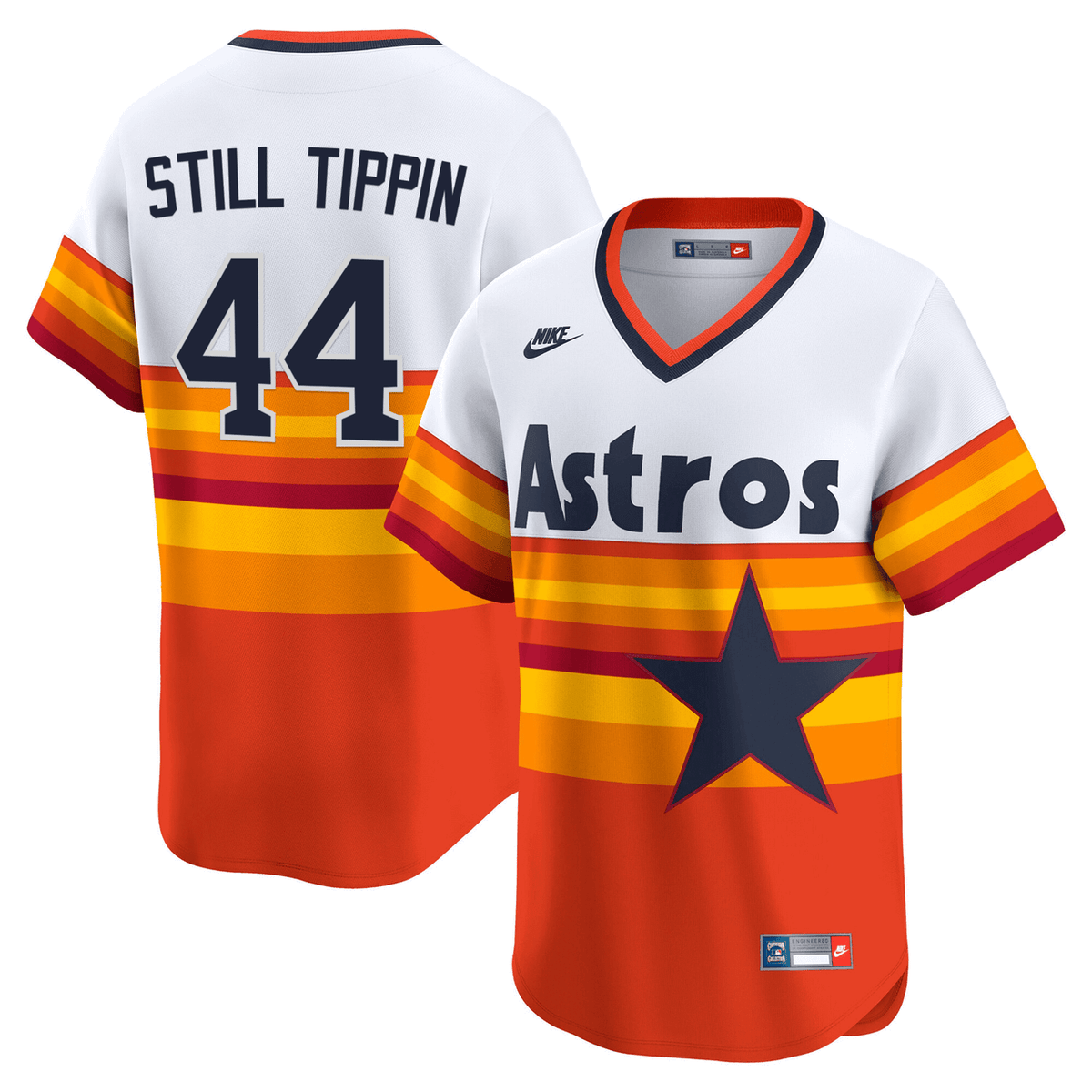Houston Astros Men'S Throwback Vapor Premier Limited Jersey