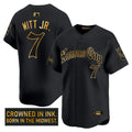 Gothic Crown #00 Kansas City Royals Men'S ' Edition' Vapor Premier Limited Jersey - Gold