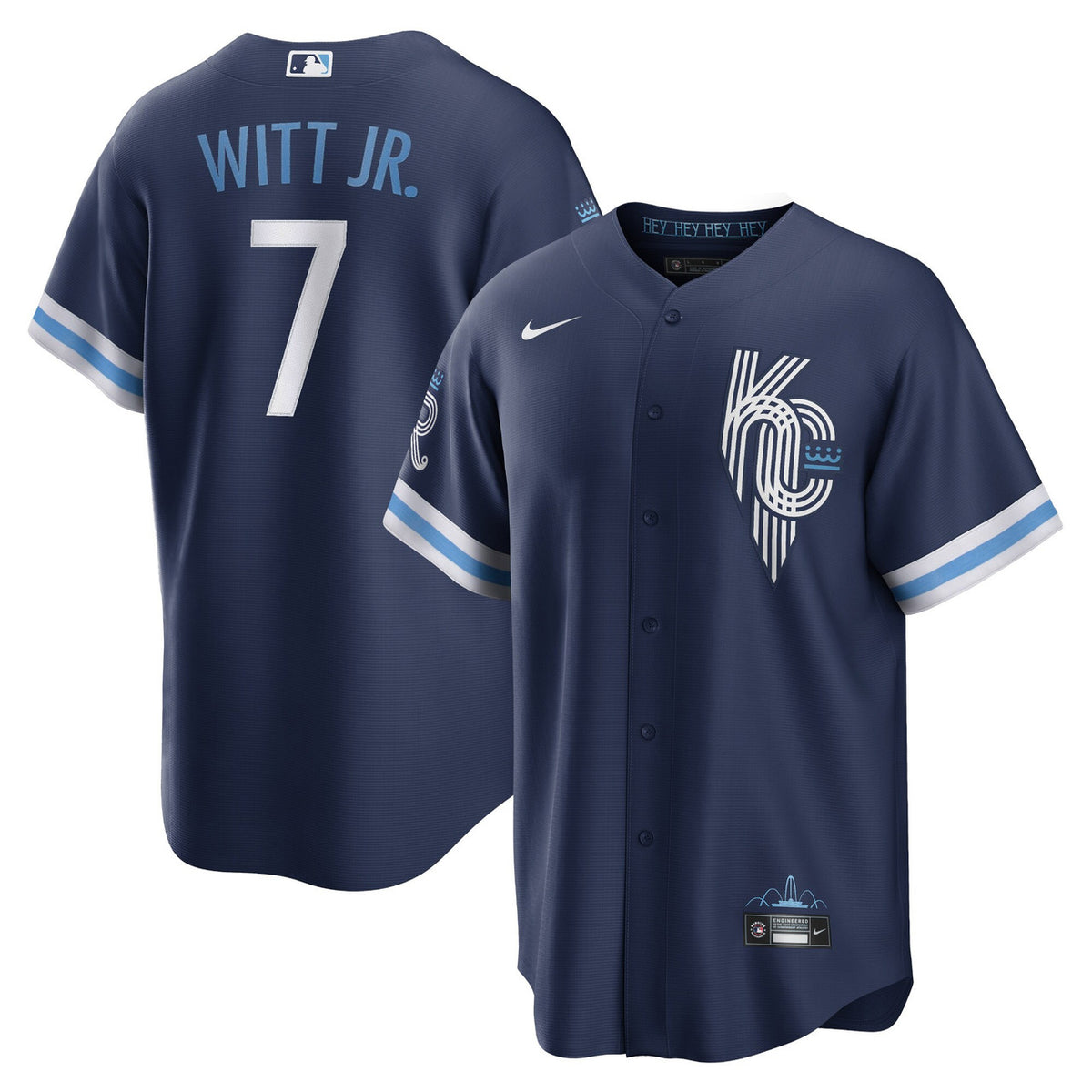 Bobby Witt Jr. #7 Kansas City Royals Nike Men'S City Connect Limited Player Jersey - Navy