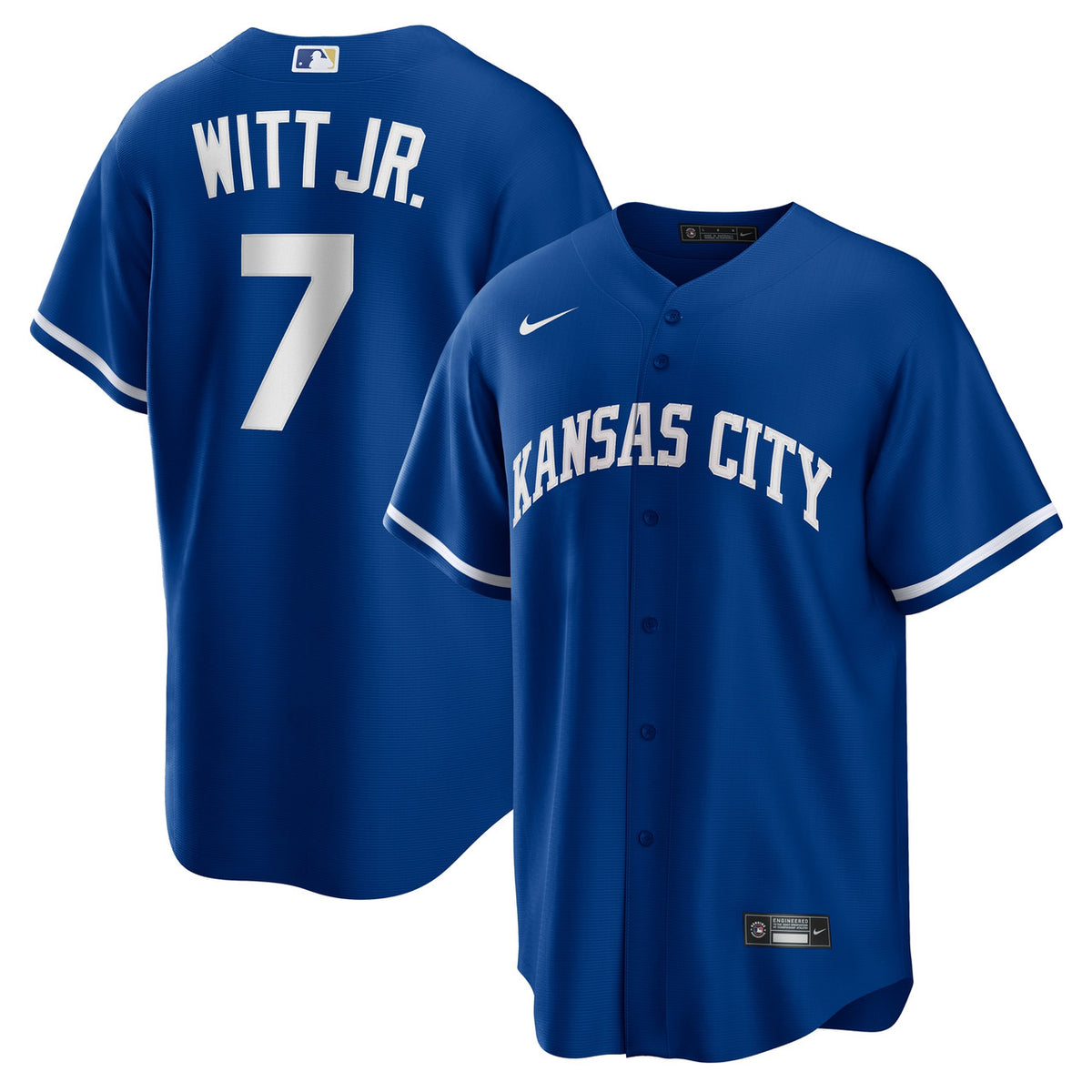 Bobby Witt Jr. #2 Kansas City Royals Nike Men'S Rush Alternate Limited Jersey - Blue