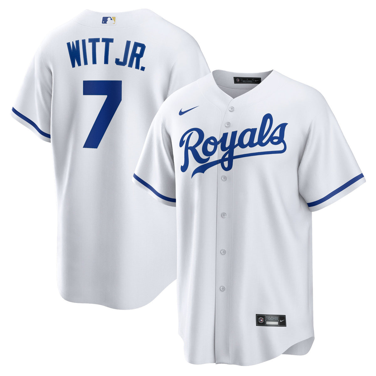 Bobby Witt Jr. #7 Kansas City Royals Nike Men'S Home Limited Player Jersey - White