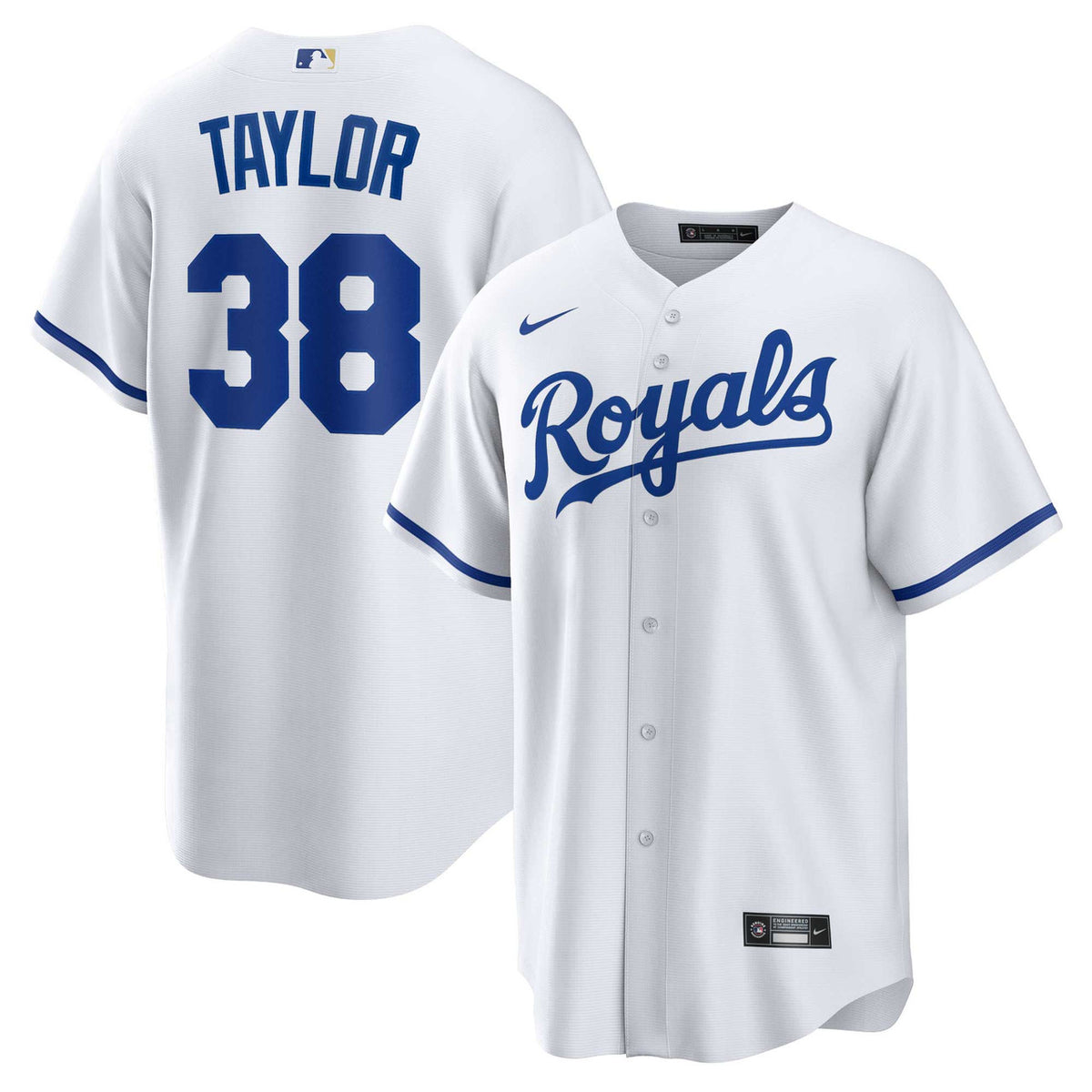 Josh Taylor #38 Kansas City Royals Nike Men'S Home Limited Player Jersey - White