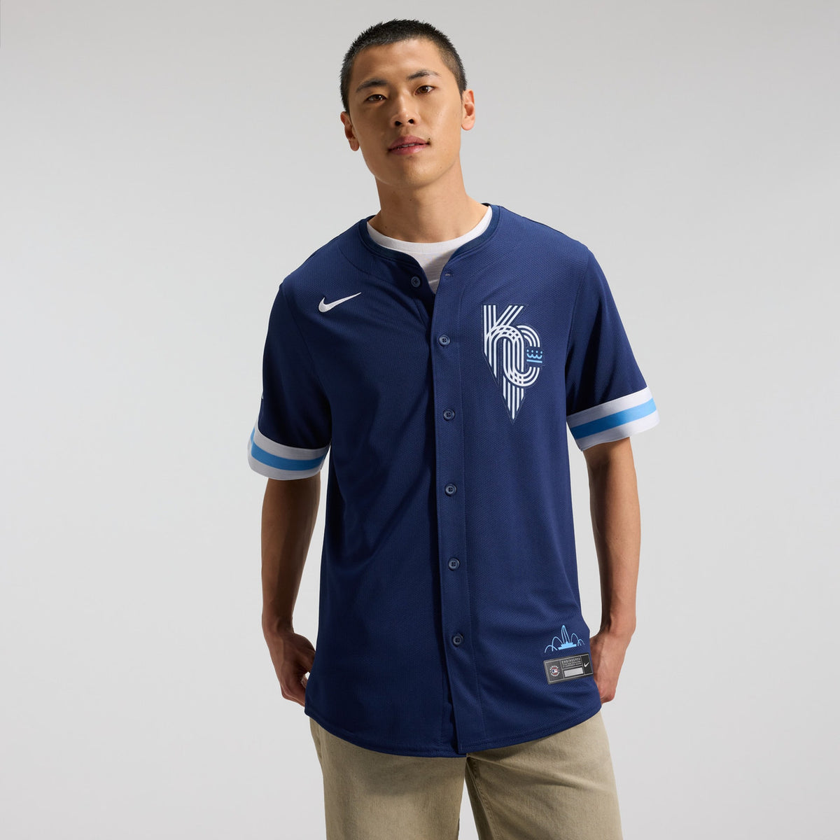 Kansas City Royals Nike Men'S City Connect Limited Jersey - Navy