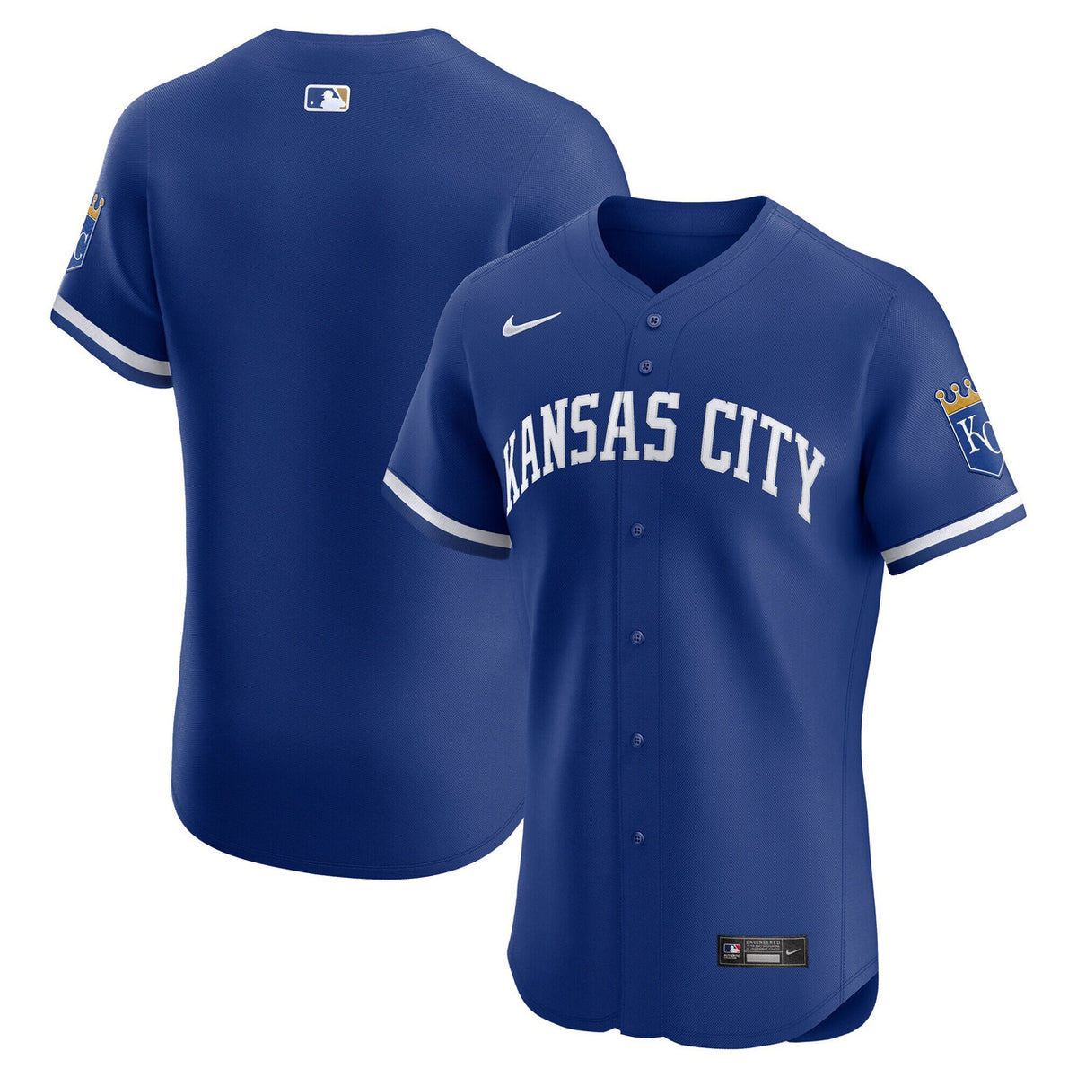 Kansas City Royals #2 Nike Men'S Alternate Elite Jersey - Royal